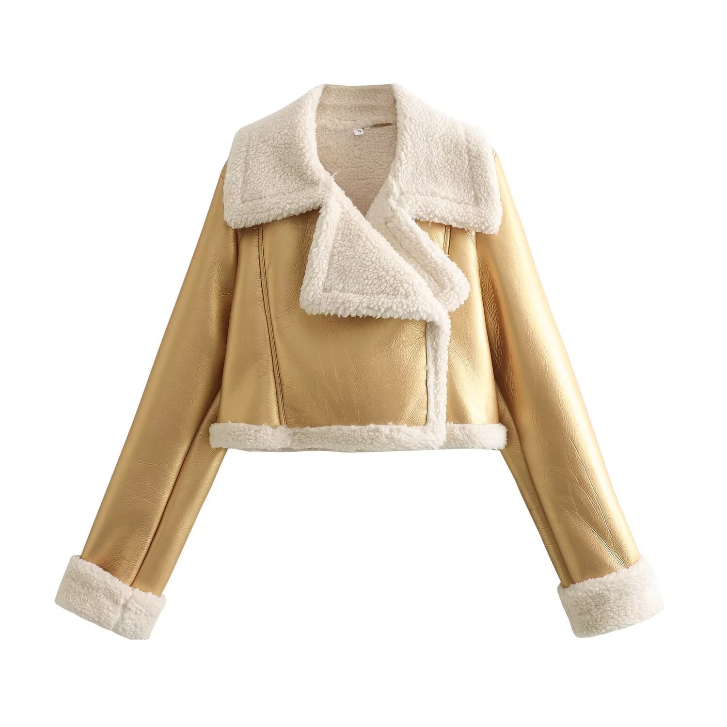 Fur Integrated Short Street Hot Girl Motorcycle Clothing Coat - Bellarte Enchanté Fur Integrated Short Street Hot Girl Motorcycle Clothing Coat